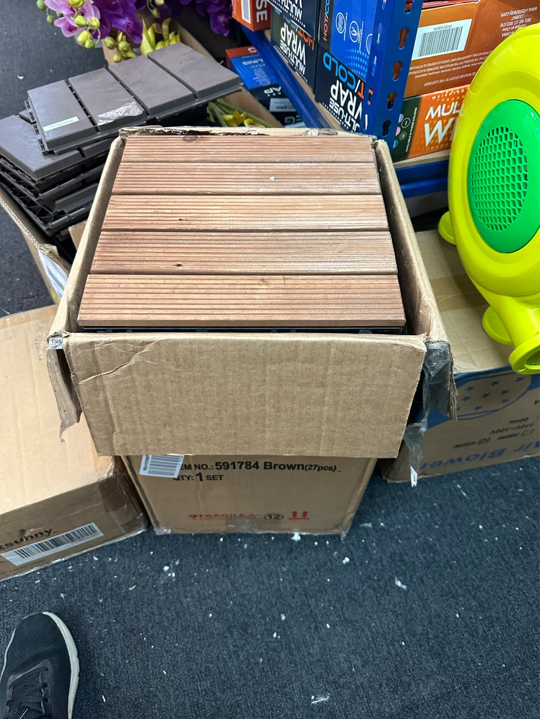Wooden Decking Tiles   (27 pcs) - photo 2