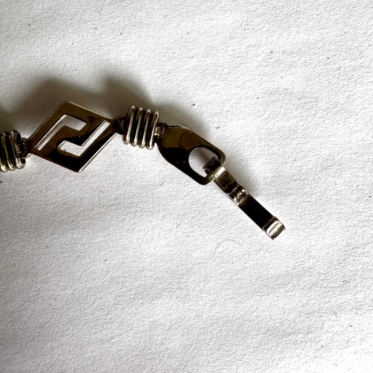 Sterling Silver Greek Key Link Bracelet - photo 5