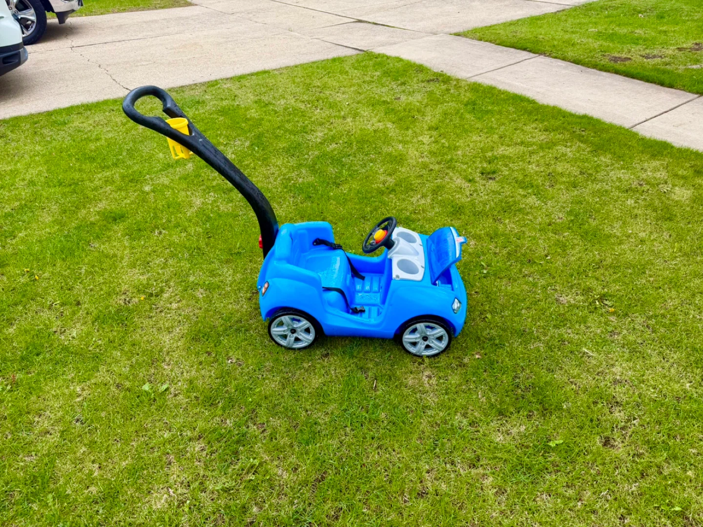 Blue Ride-On Push Car Stroller - photo 2