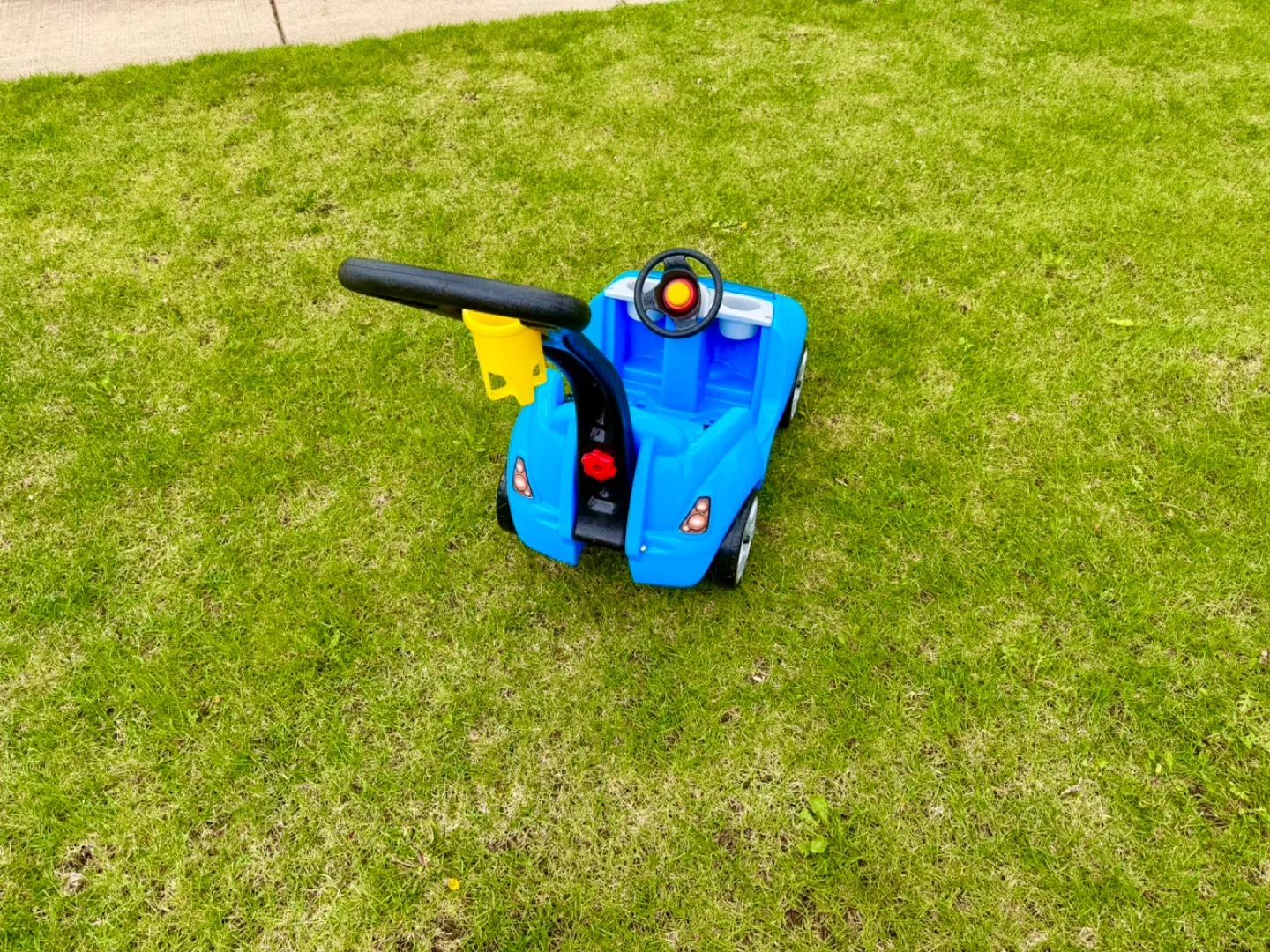 Blue Ride-On Push Car Stroller - photo 3