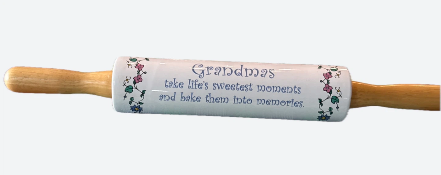 Mothers Day! Grandma's Rolling Pin with Floral Design