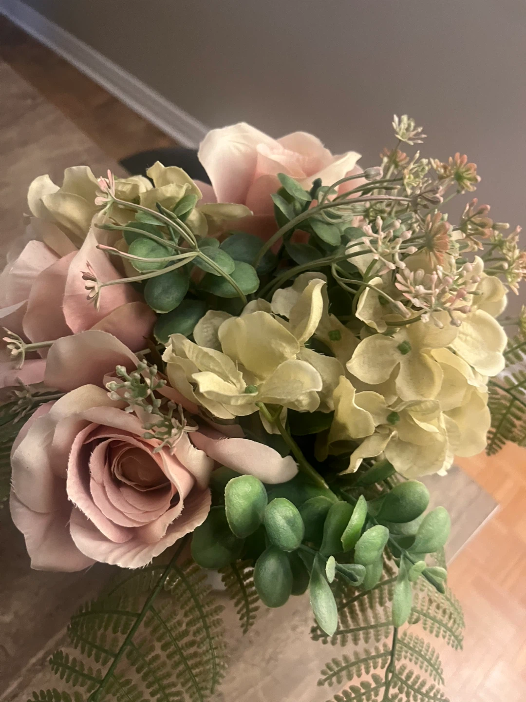 Artificial Flower Head Planter Cement - photo 3