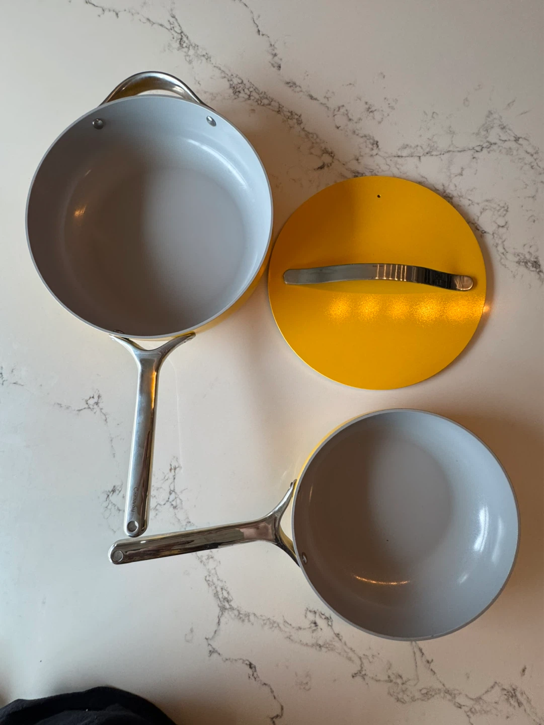 Caraway Fry Pans (Set of 2) - yellow - photo 2