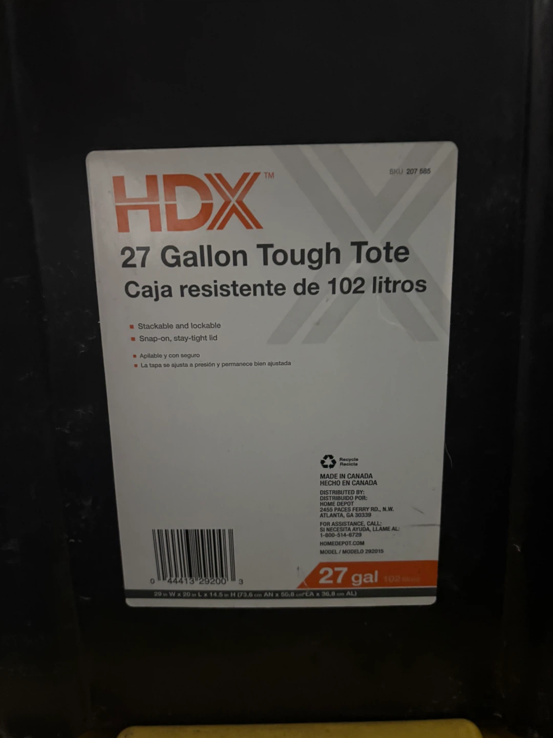 10 HDX 27 Gallon Tough Tote Storage Bins. 8 moving blankets. - photo 3