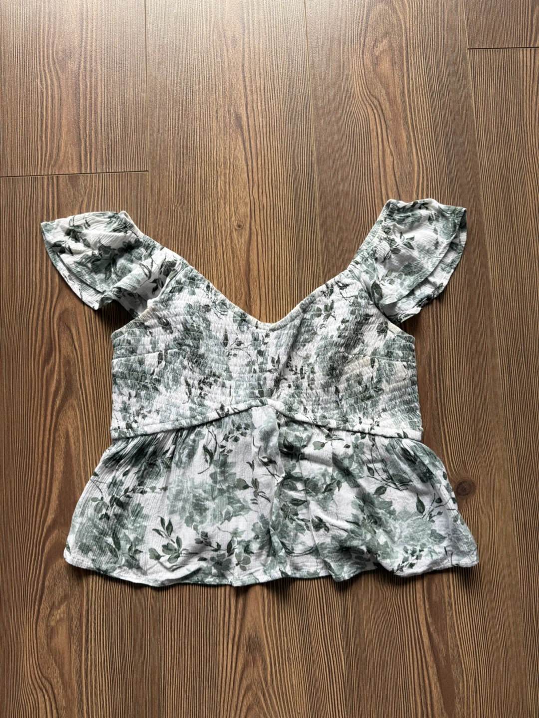 Hollister Smocked Babydoll Top | Size S - photo 4