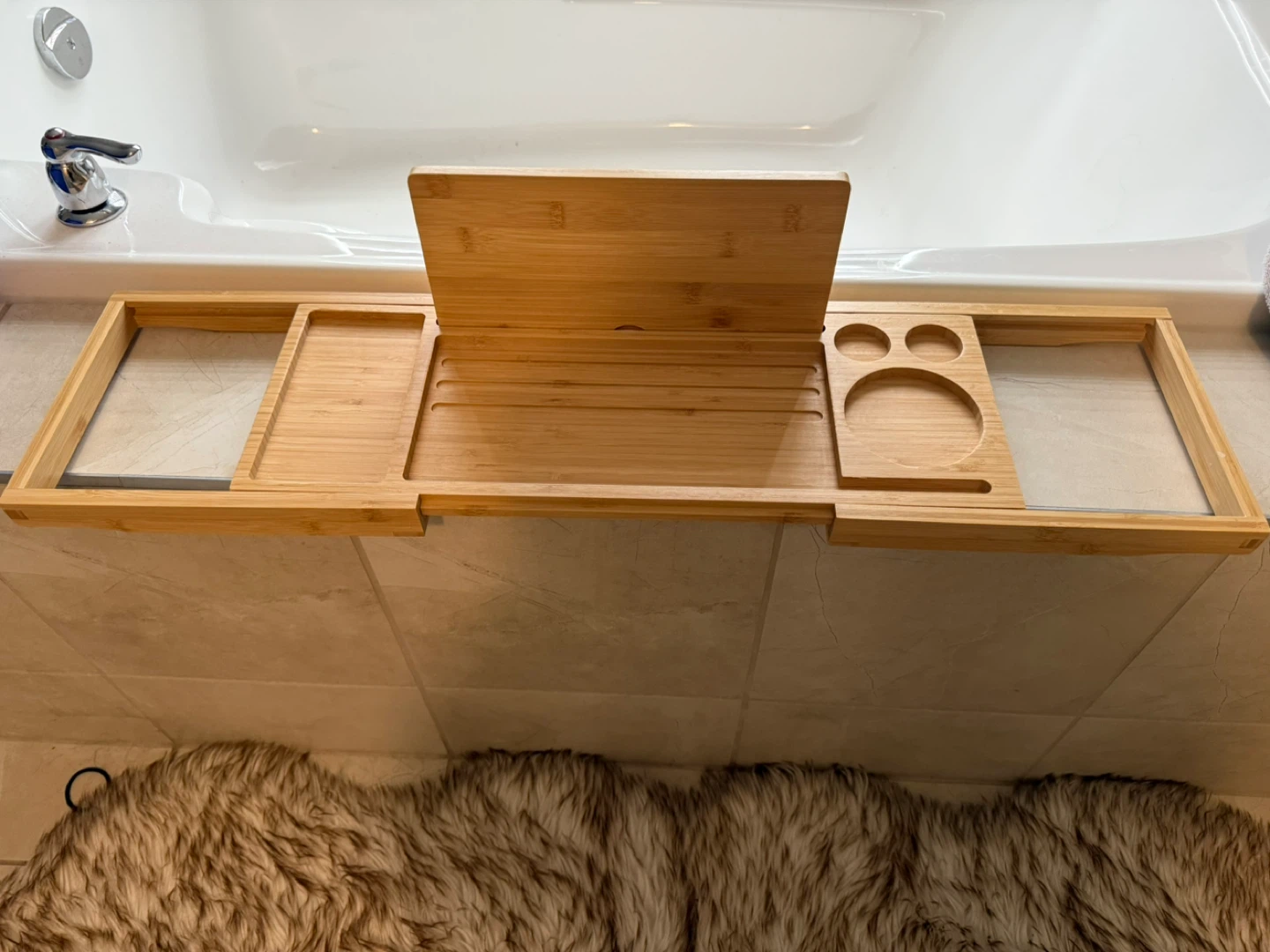 Bamboo Bathtub Tray - photo 2