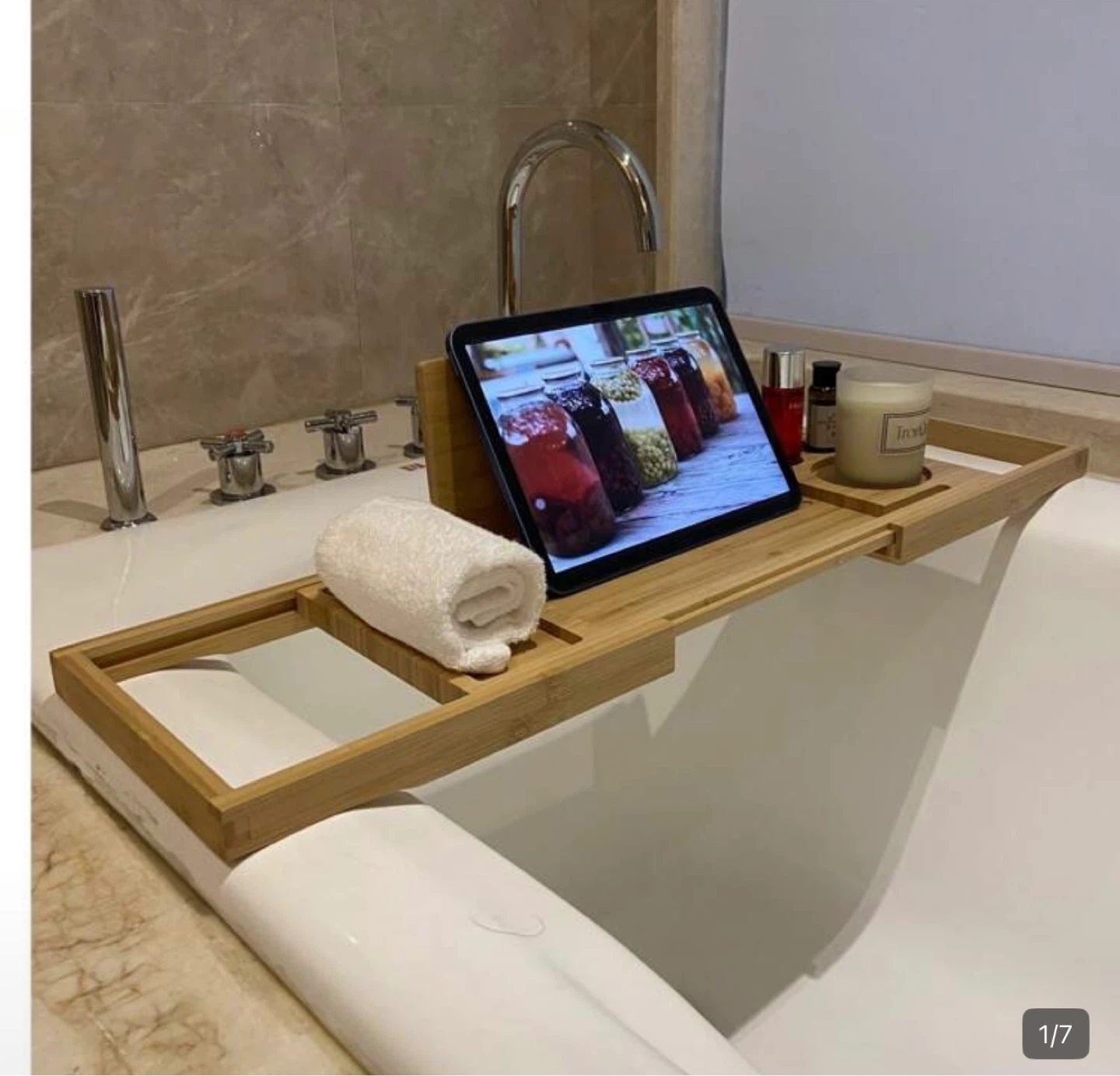 Bamboo Bathtub Tray
