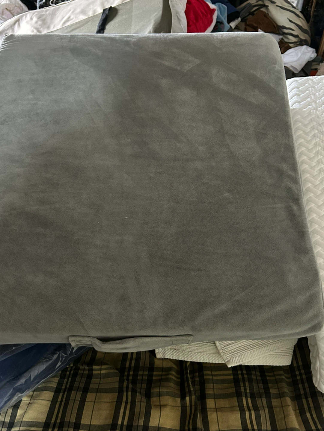 White Mattress Topper with Grey Side - photo 2