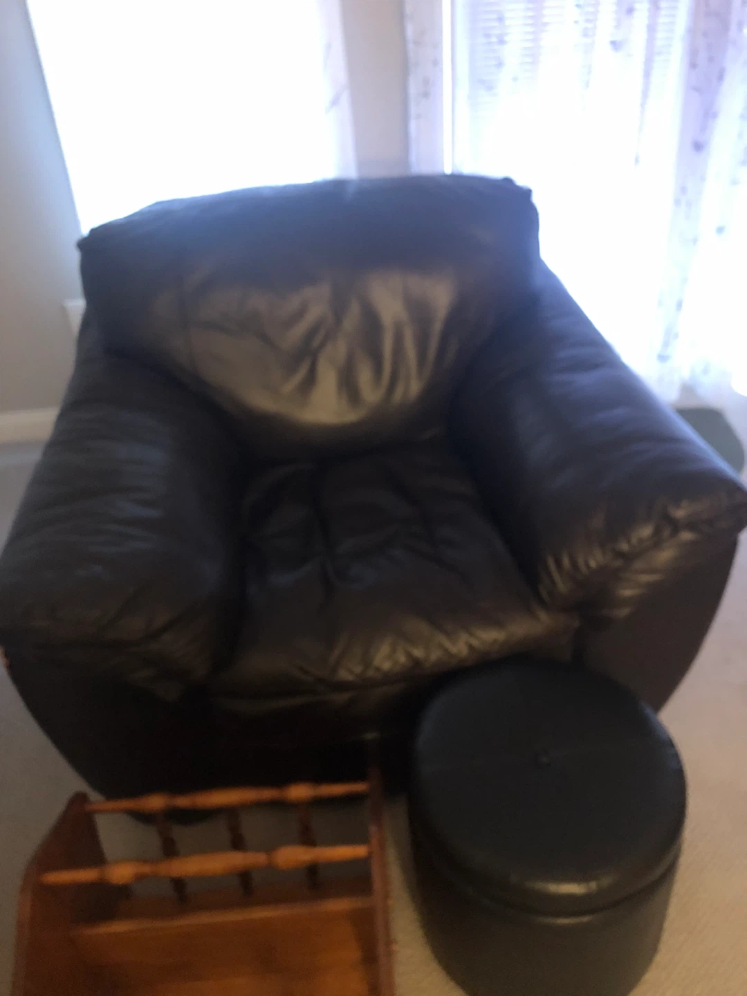Black Leather Armchair