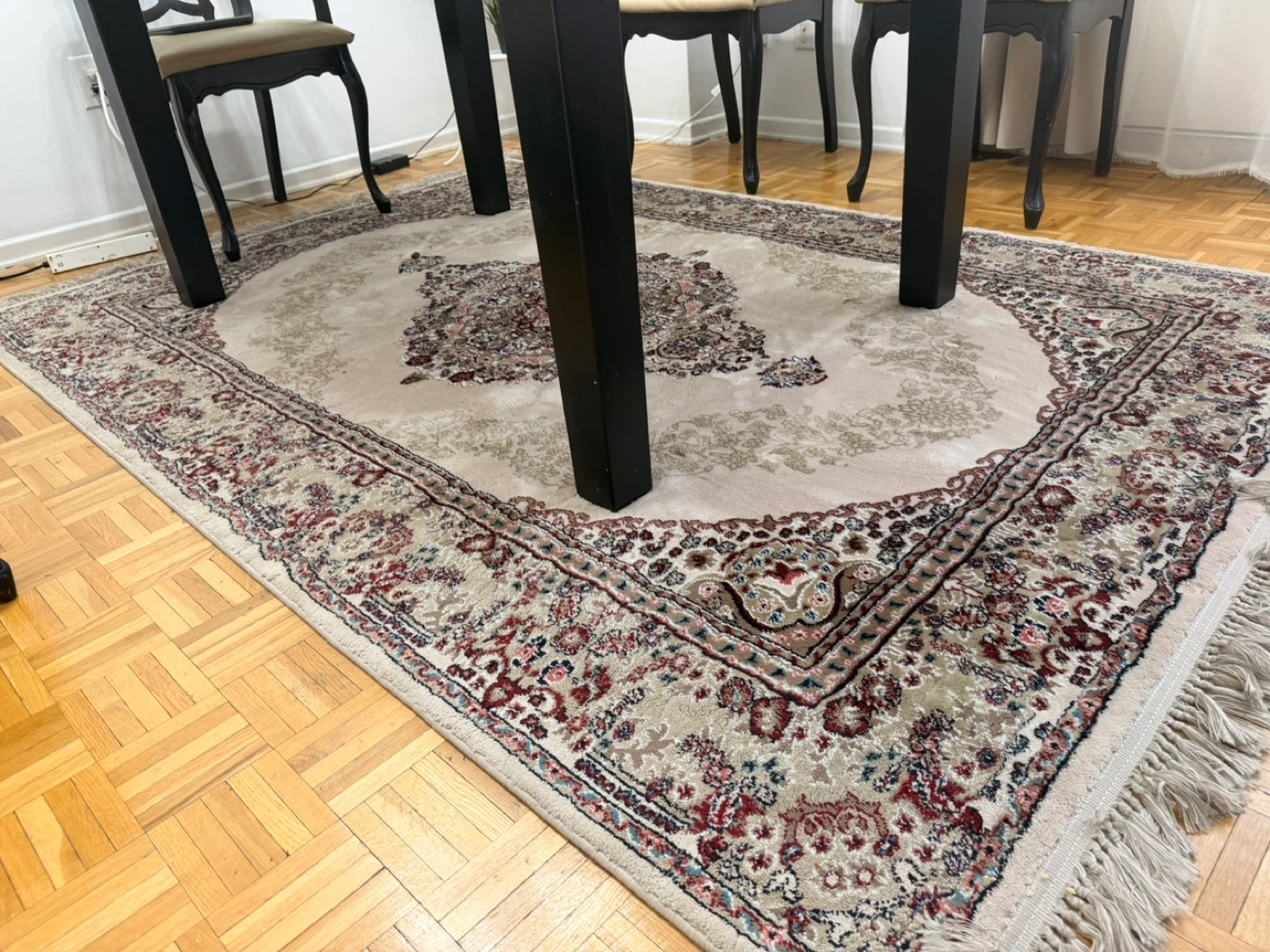 Oval Oriental Rug with Fringe - photo 3