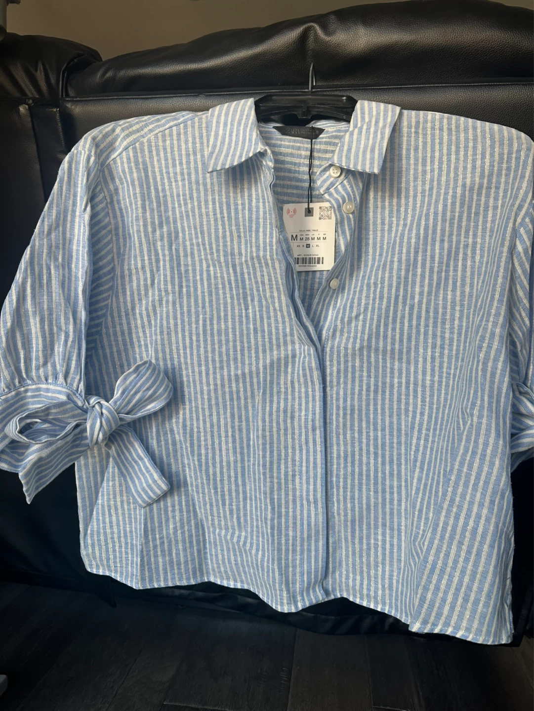 Zara Striped Button-Up Shirt - photo 4