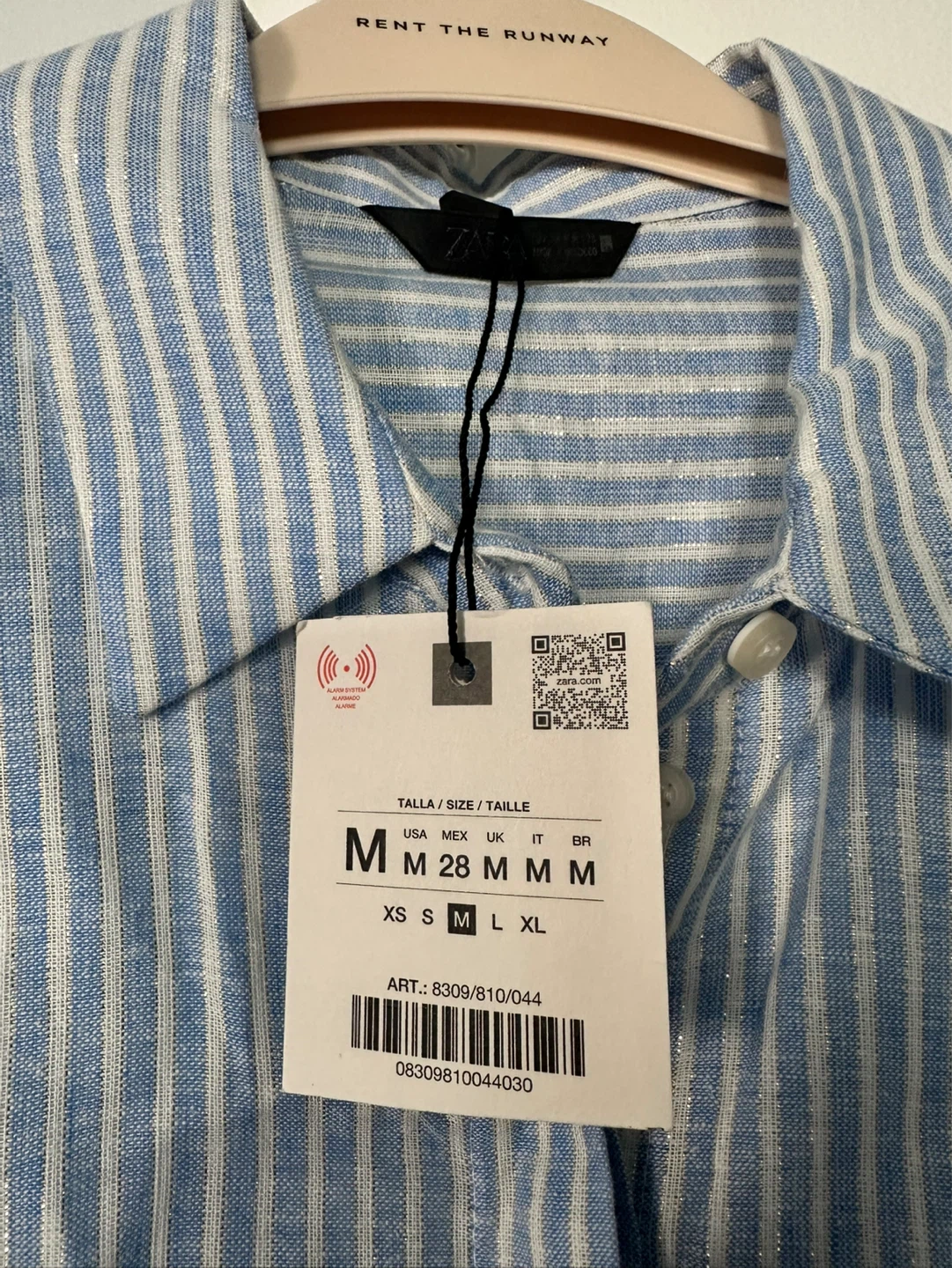 Zara Striped Button-Up Shirt