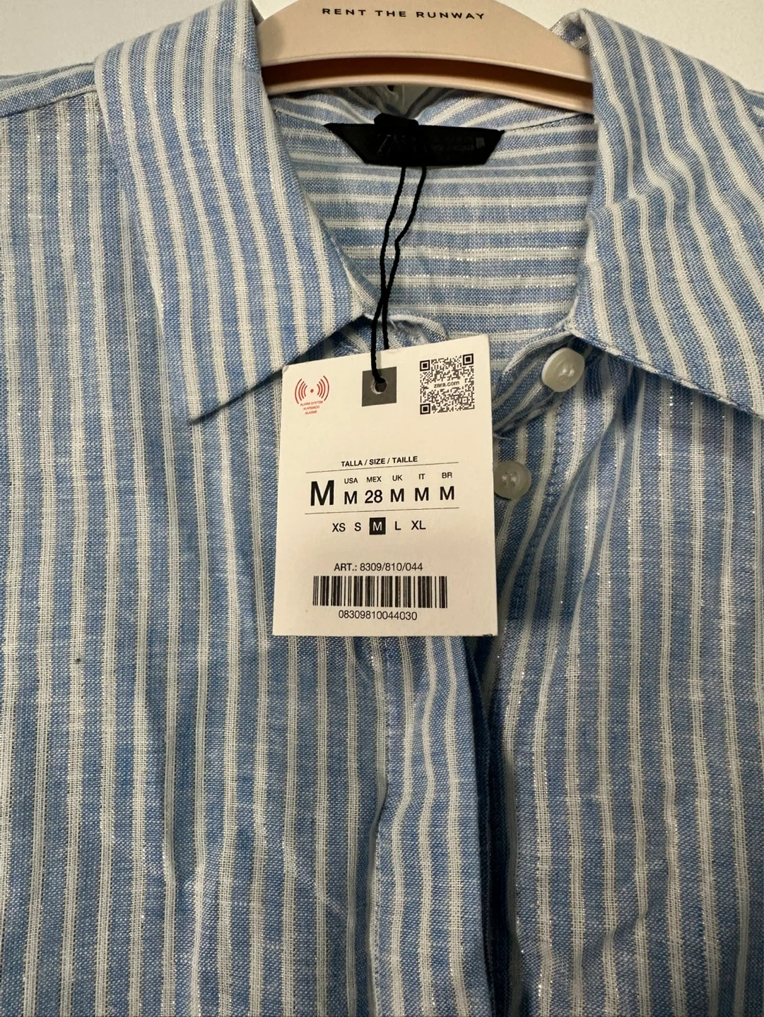 Zara Striped Button-Up Shirt - photo 2