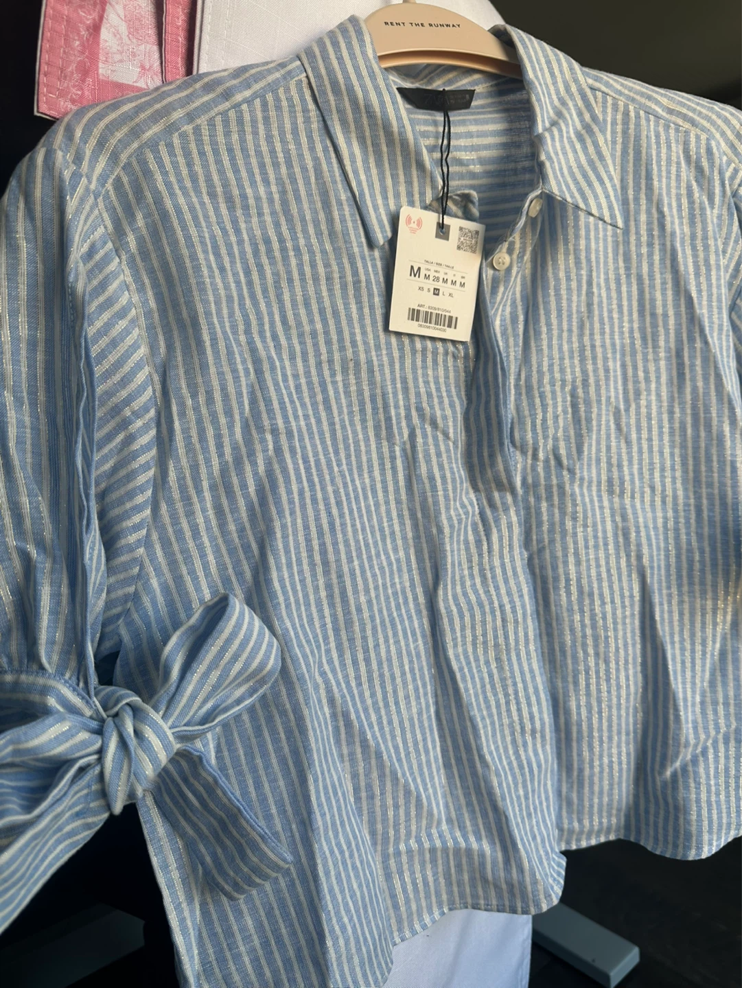 Zara Striped Button-Up Shirt - photo 5