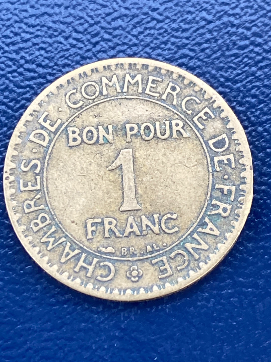 1922 France Bon Pour 1 Franc Coin - photo 3