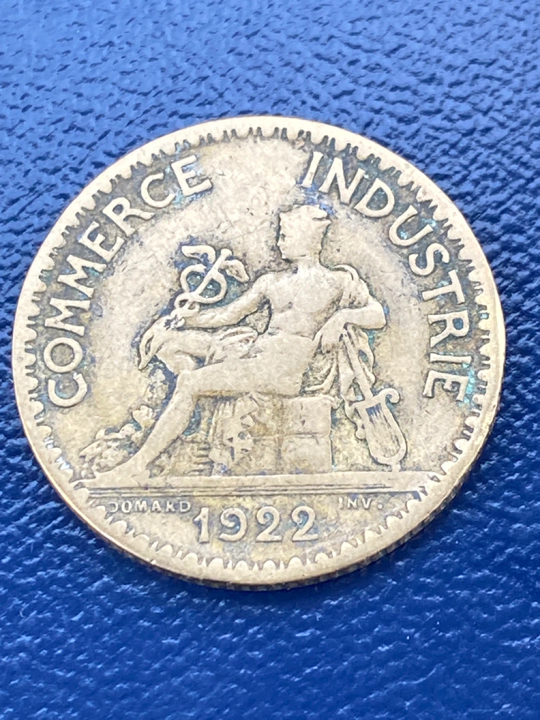 1922 France Bon Pour 1 Franc Coin - photo 2