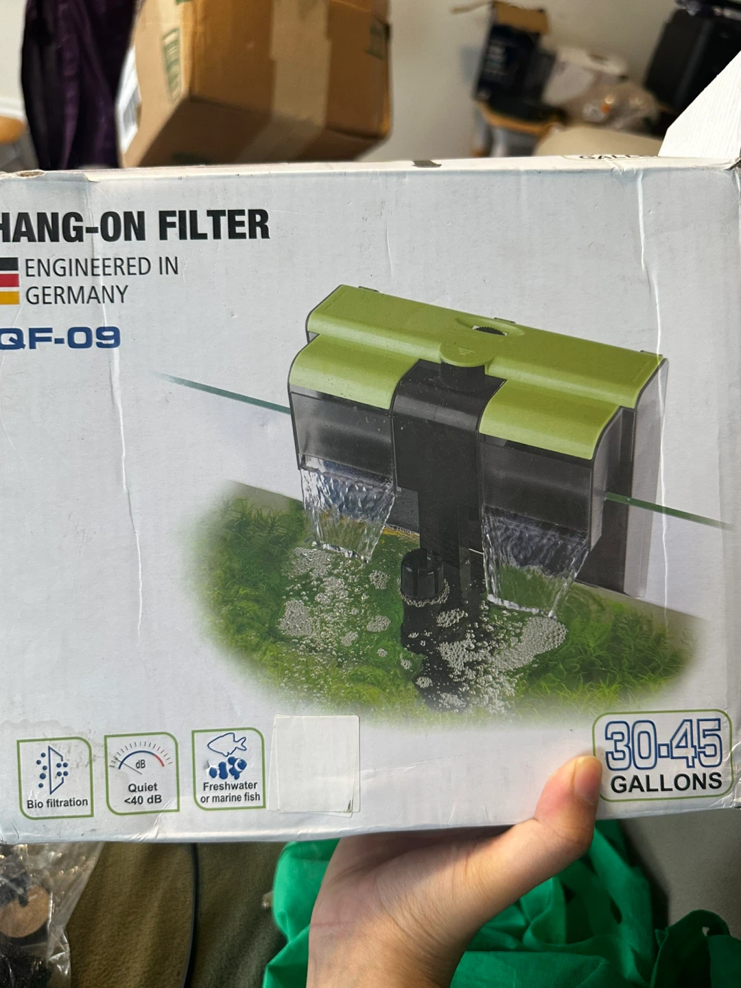 Hang-On Aquarium Filter QF-09