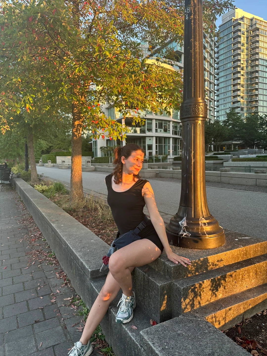 Women's Black Sleeveless Romper