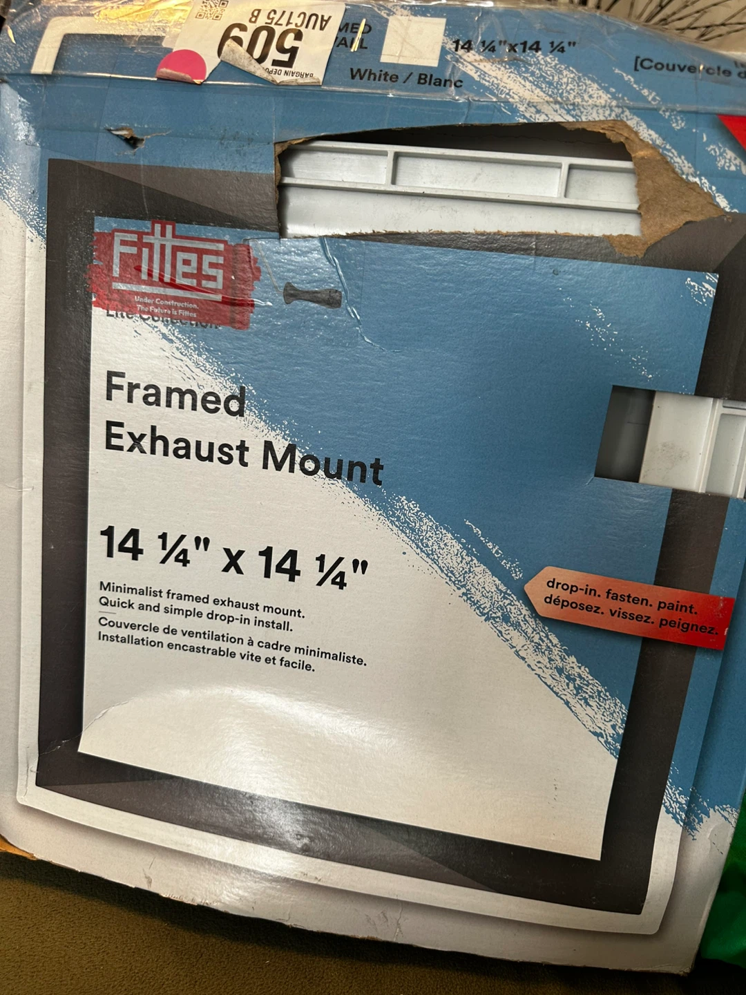 Filles Framed Exhaust Mount 14 1/4" x 14 1/4"
