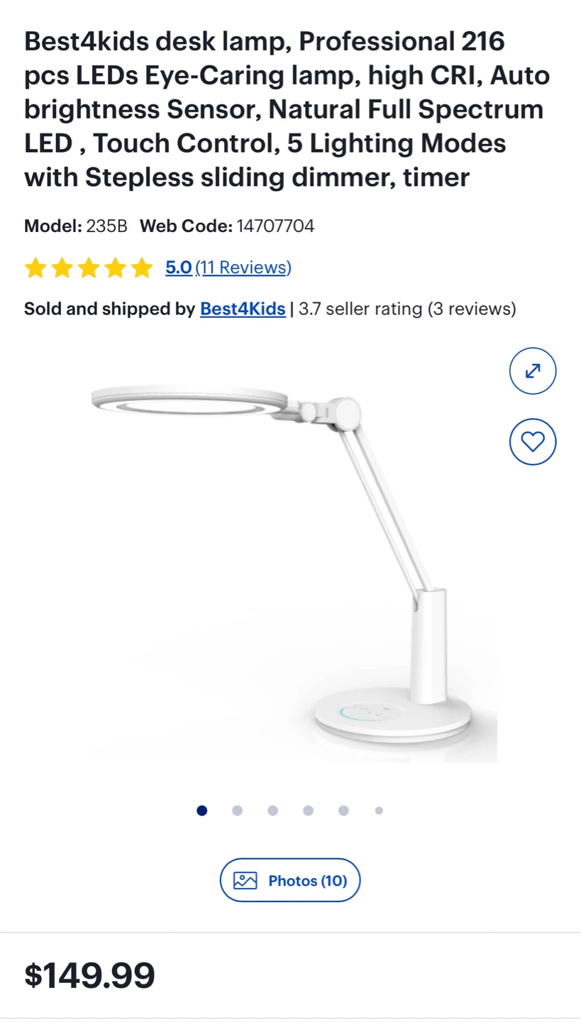 Eye-Caring LED Desk Lamp - photo 2