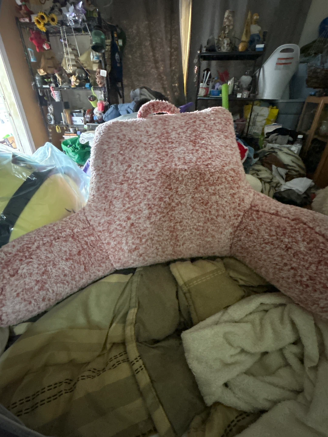 Pink and White Cuddl-Back Reading Pillow