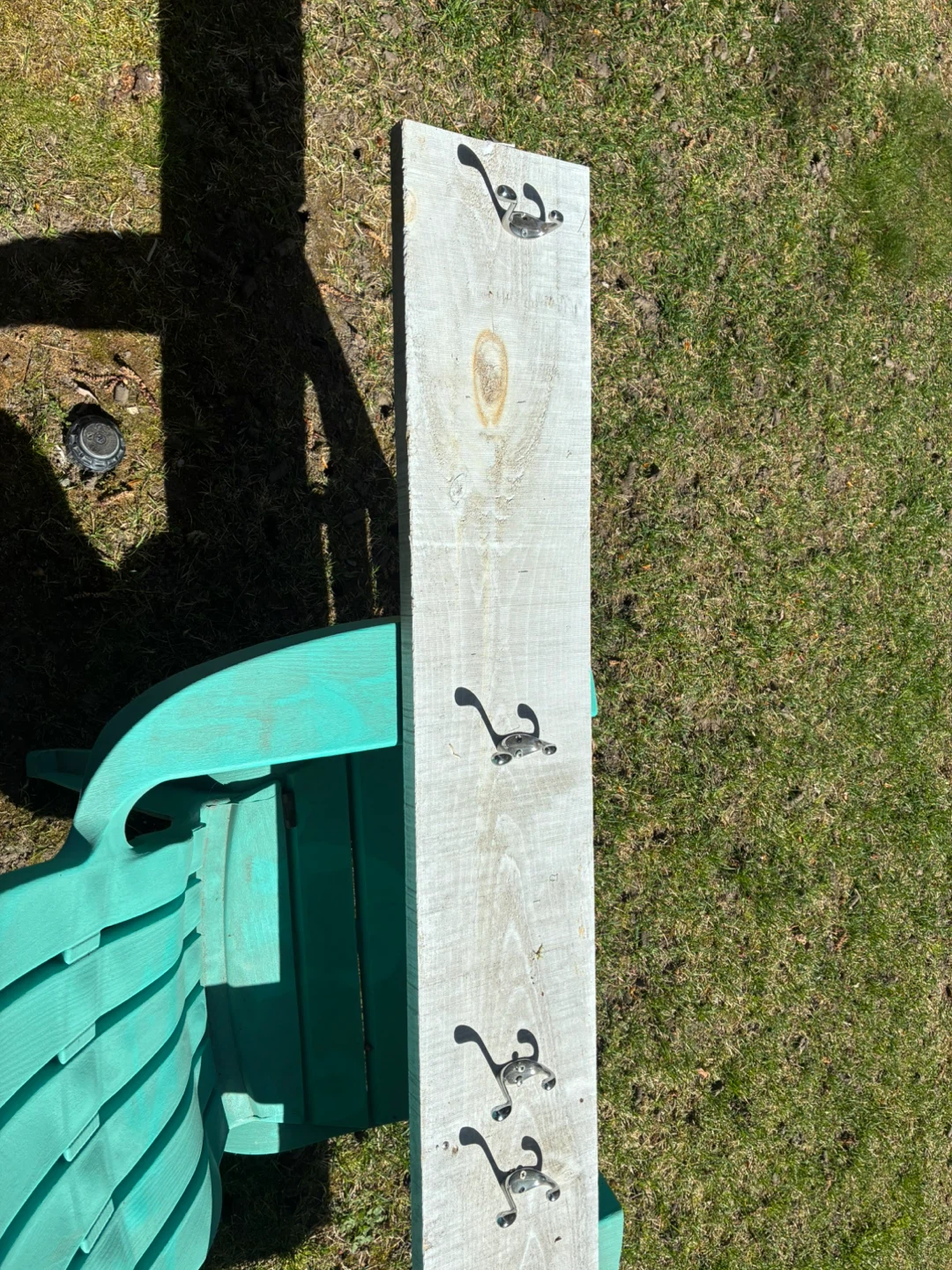 Wooden Coat Rack with 6 Hooks - photo 2