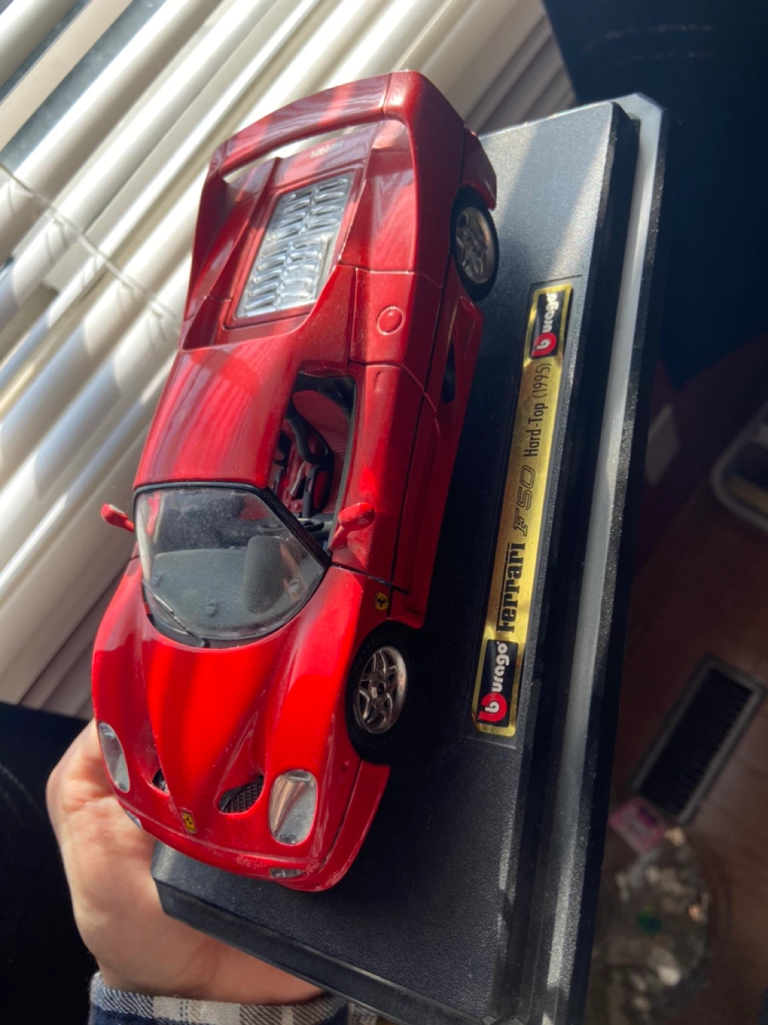 Bburago Ferrari F50 Hard-Top (1995) Red Diecast Model Car