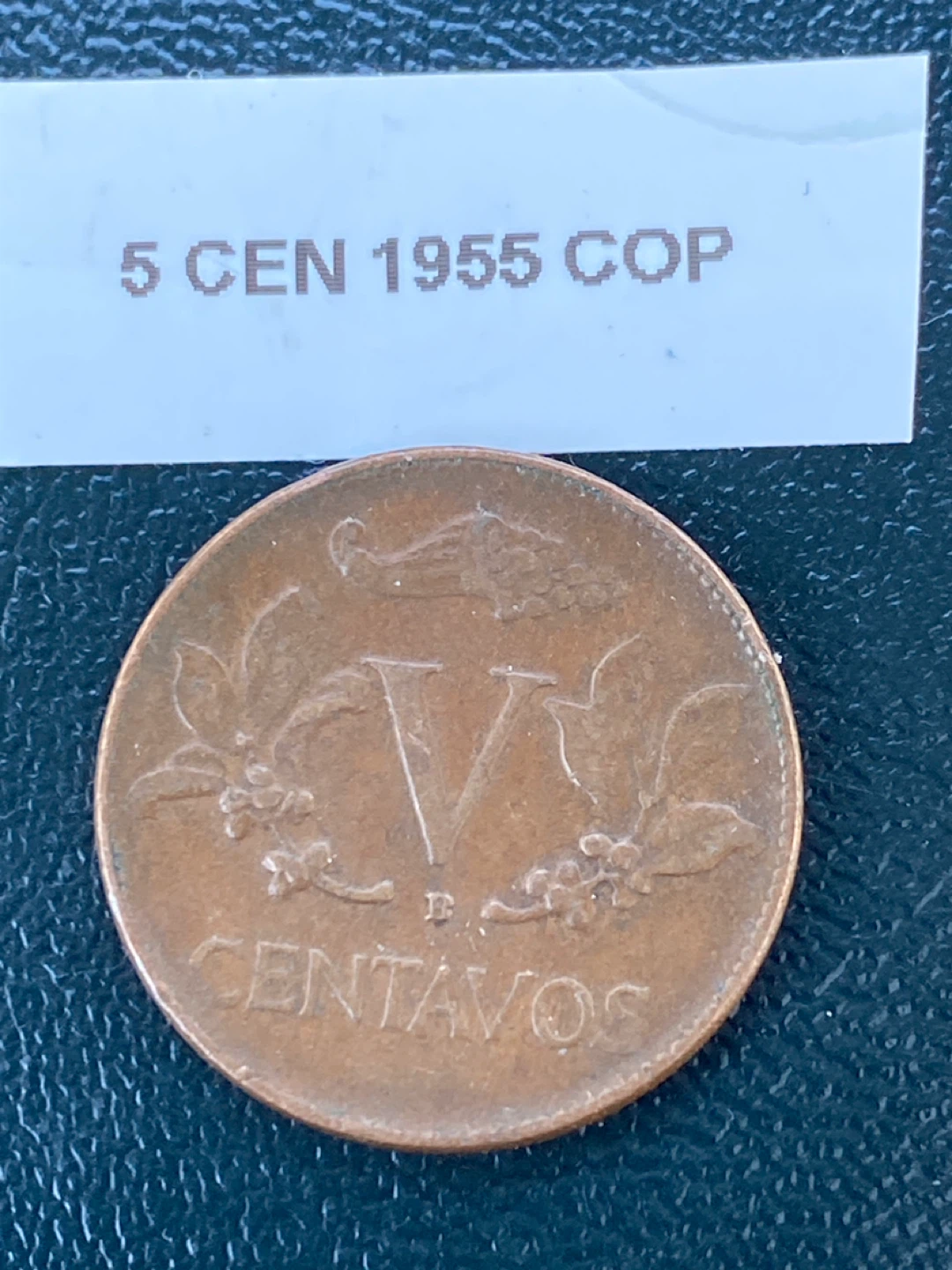 Colombia 5 Centavos Coin 1955