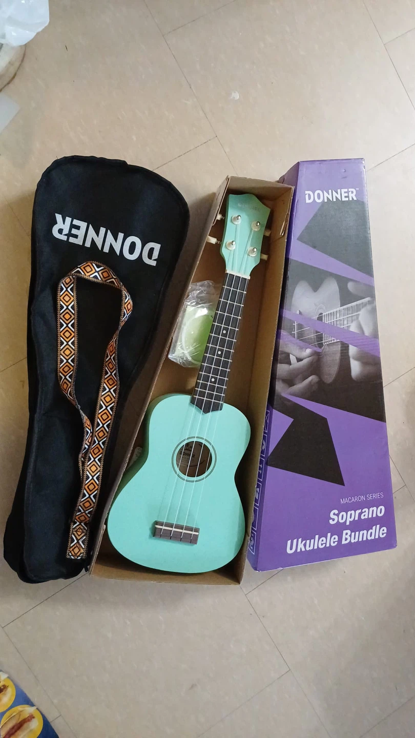 Donner Soprano Ukulele Bundle - Teal