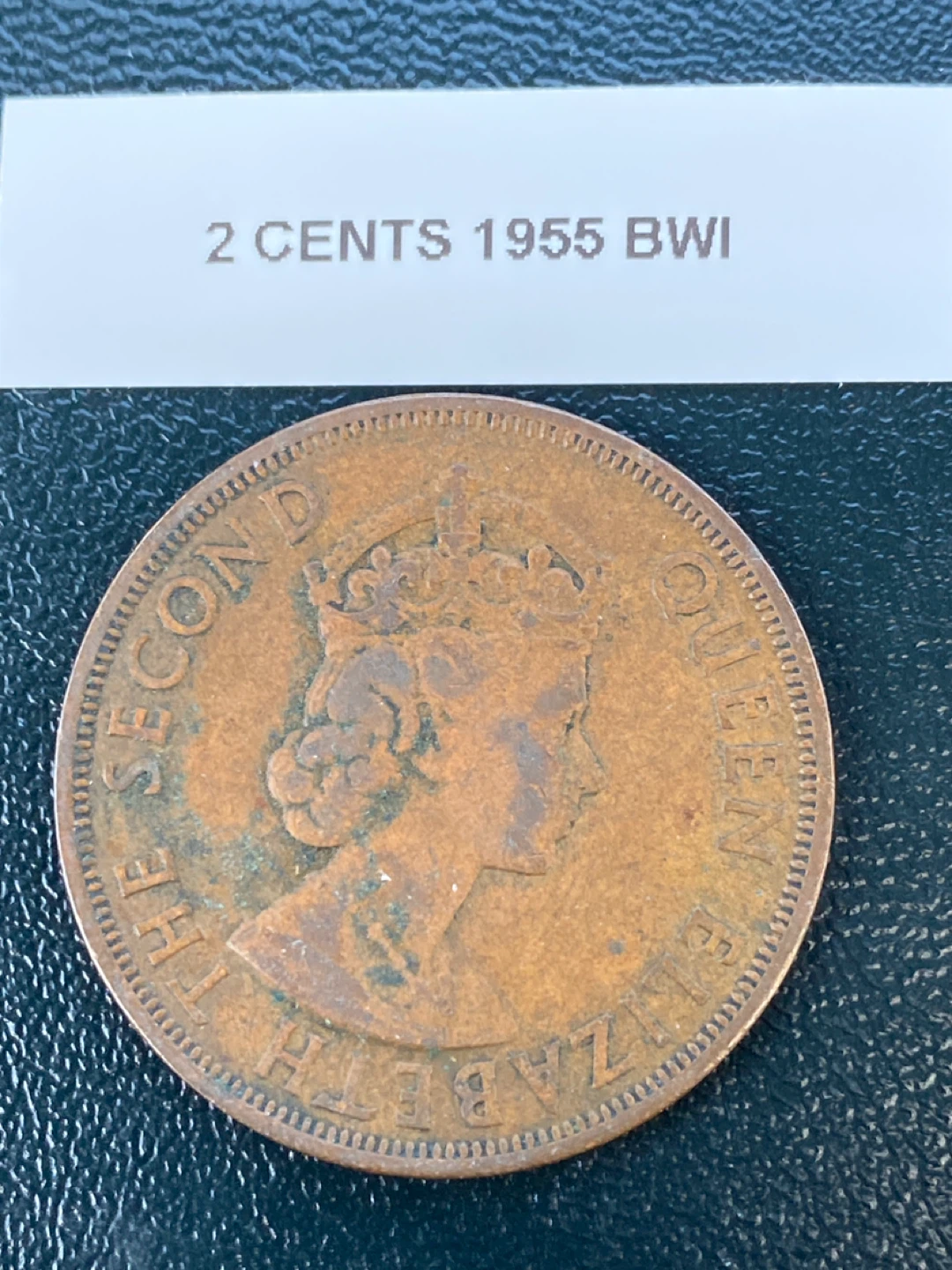 2 Cents 1955 British Caribbean Territories Coin