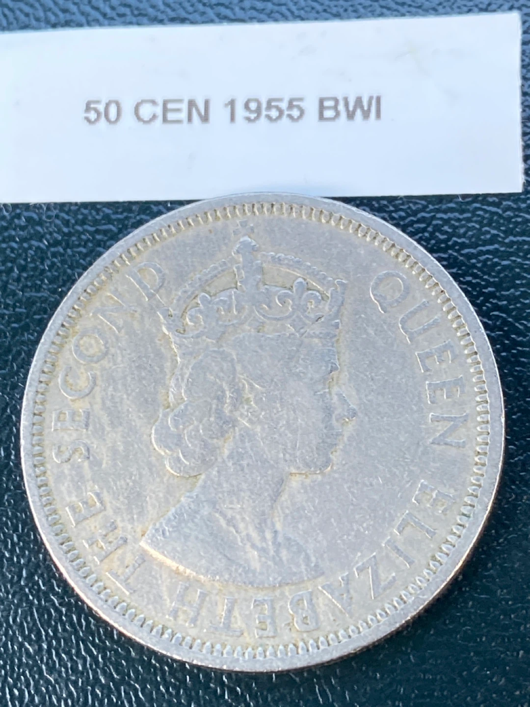 1955 British West Indies 50 Cent Coin
