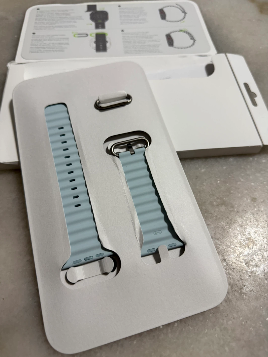 Apple Ocean Band, 49mm, Ice Blue, Small - photo 5