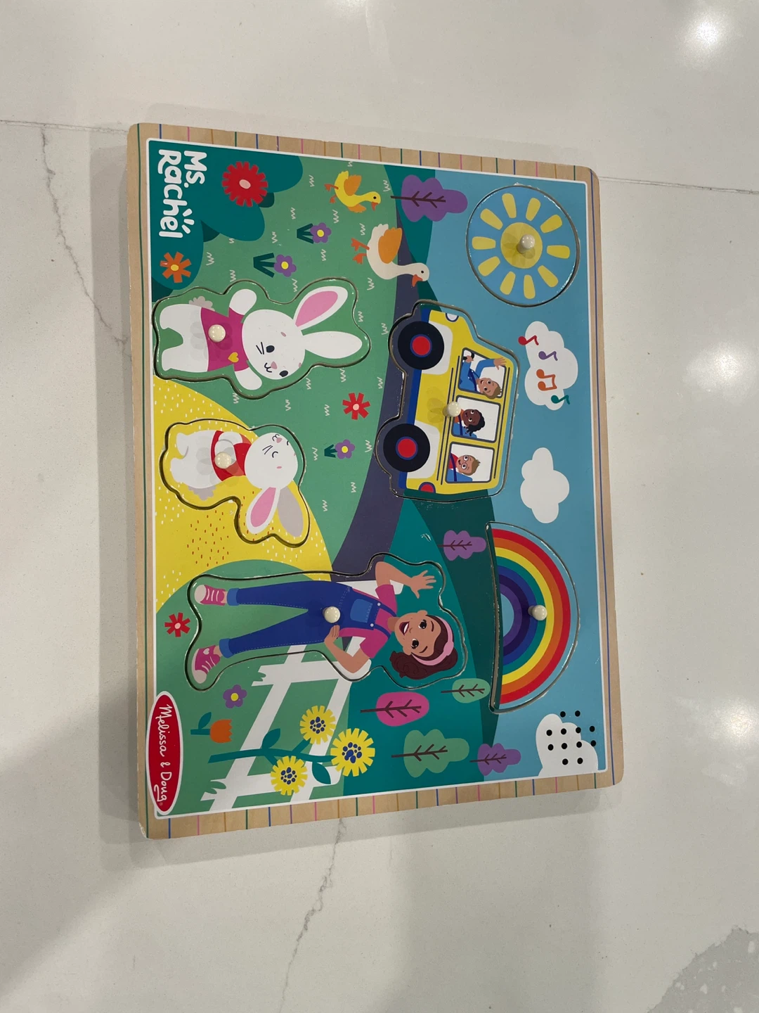 Melissa & Doug Ms. Rachel Wooden Peg Puzzle