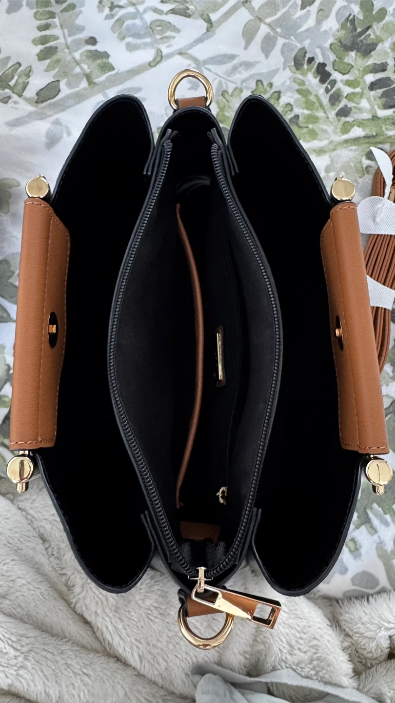ALDO Black Faux Leather Top Handle Bag - photo 5