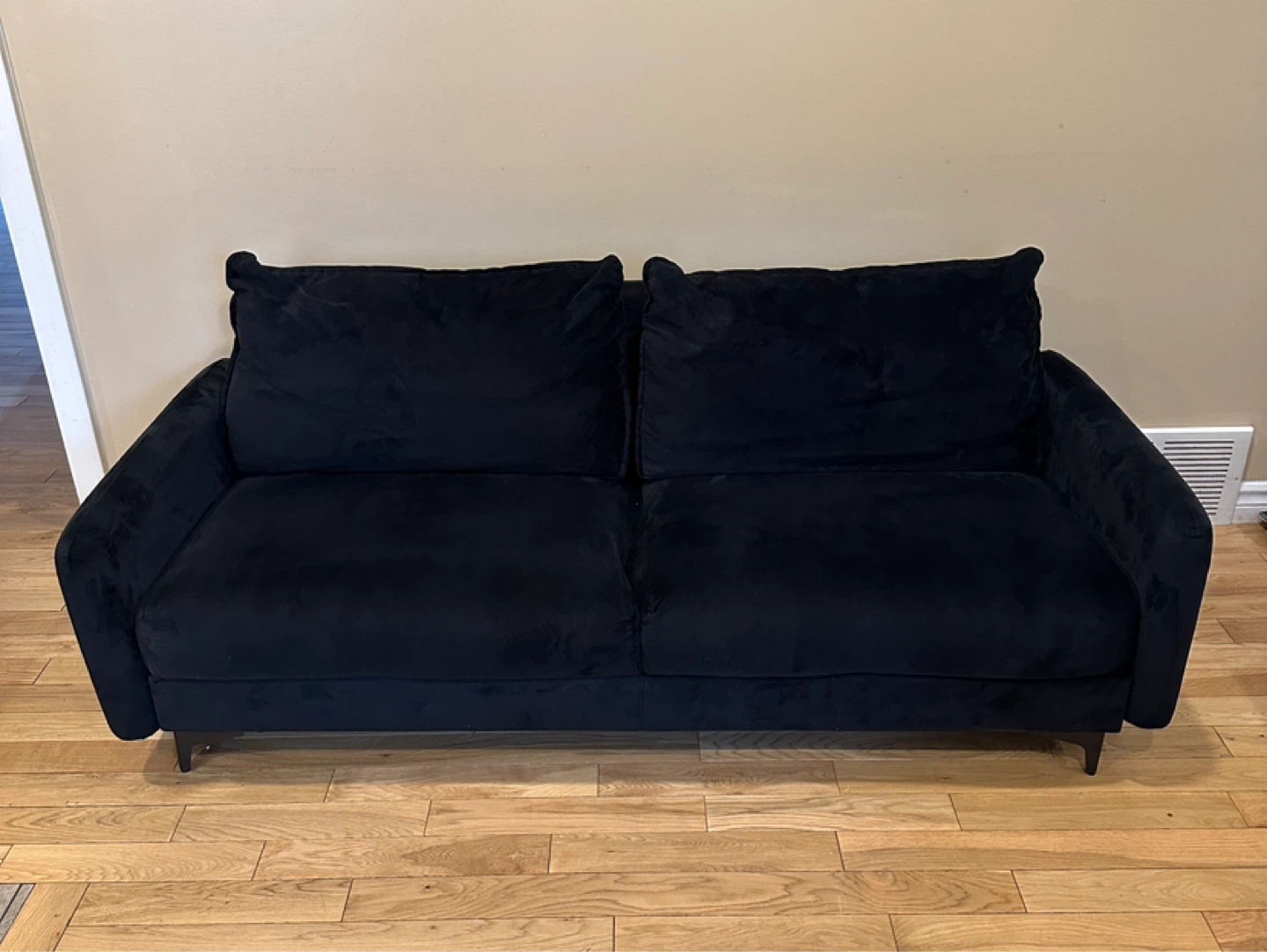 Modern MCM Style Velvet Sofa (CAN DELIVER)