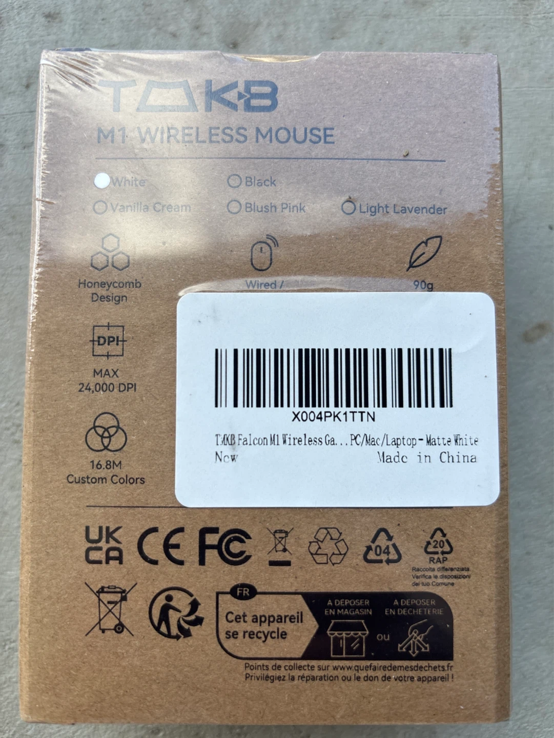 TOKB M1 Wireless Mouse - Matte White - photo 2