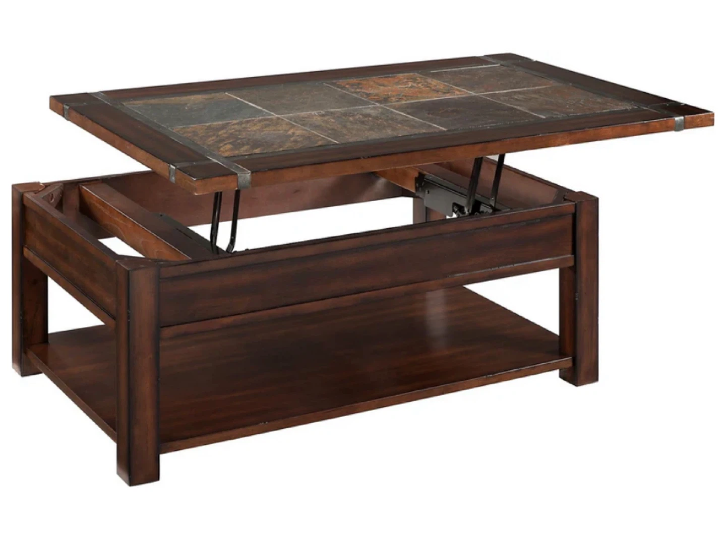 Lift Top Coffee Table with Slate Inlay - photo 5