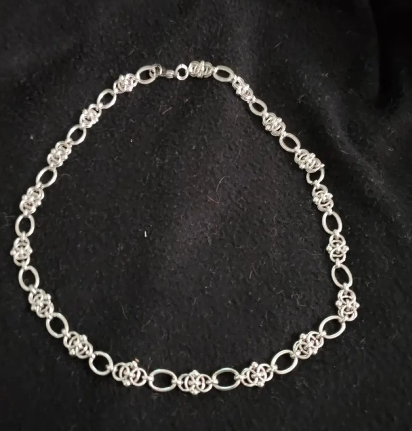 New Unique heavy thick Silver SS intricate link Chain Necklace - photo 3