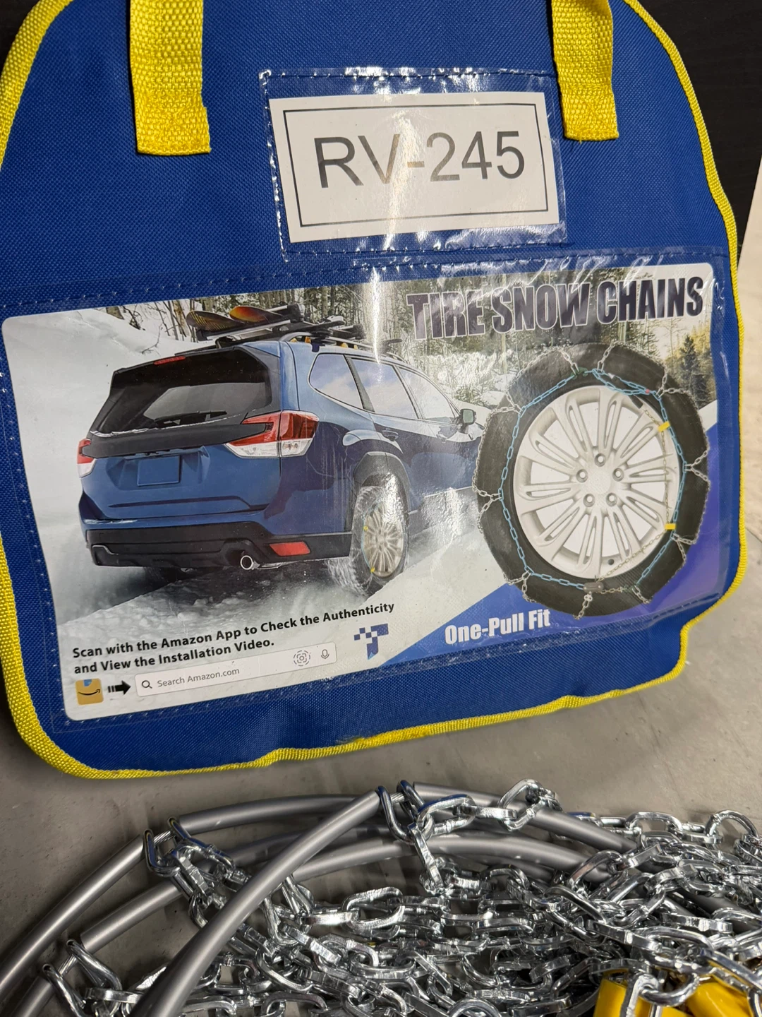 Tire Snow Chains with One-Pull Fit - photo 4