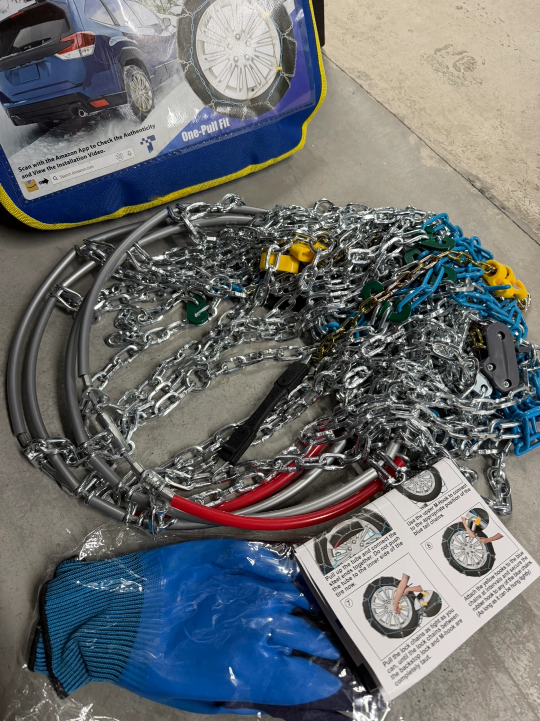 Tire Snow Chains with One-Pull Fit - photo 5
