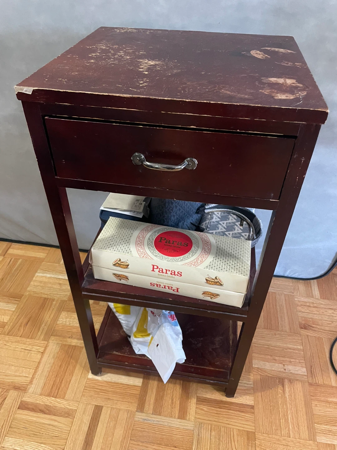 Wooden stand with Drawer and Shelf - photo 2