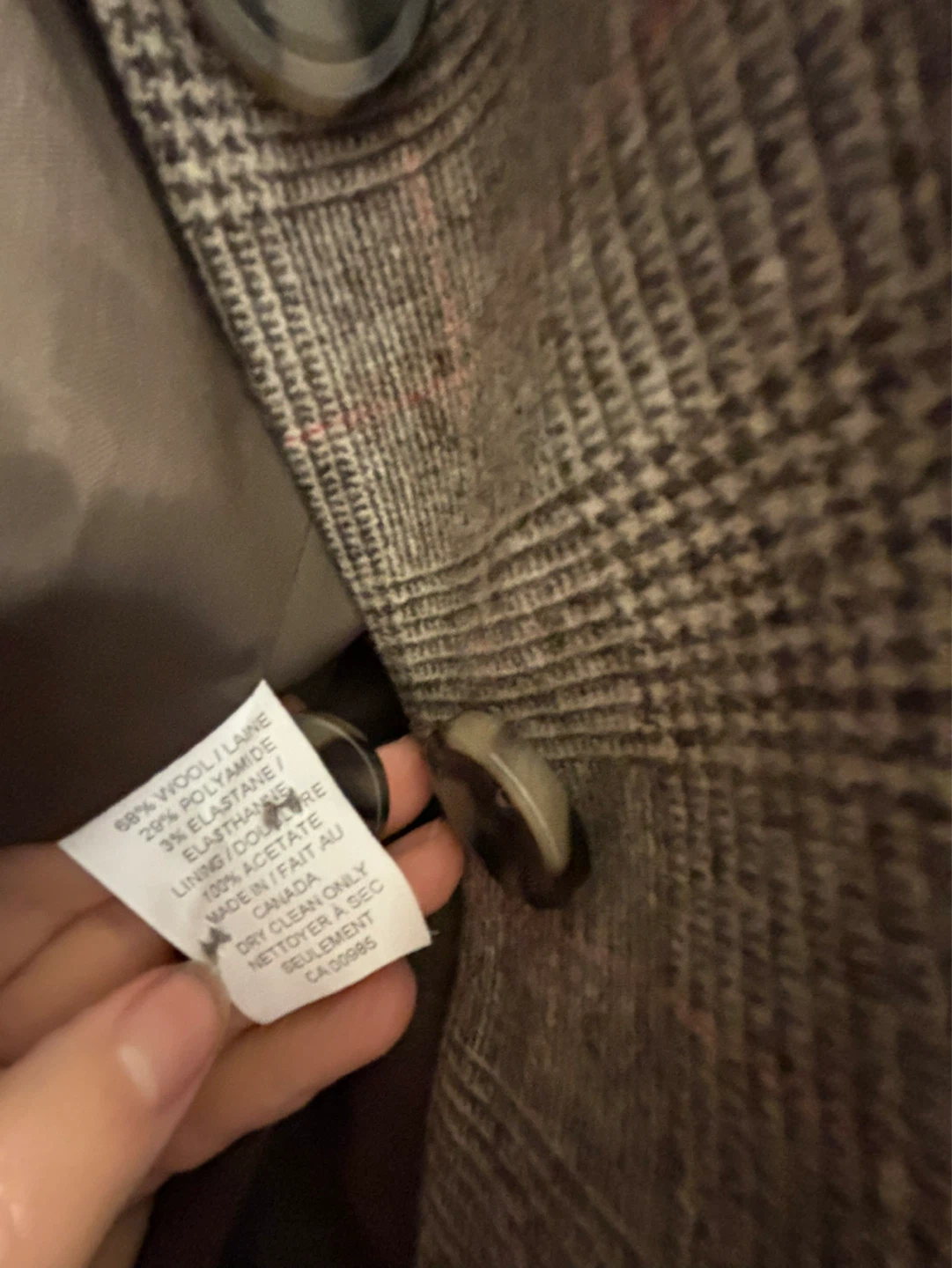 Holt Renfrew wool Plaid Blazer - Size 12 - photo 5