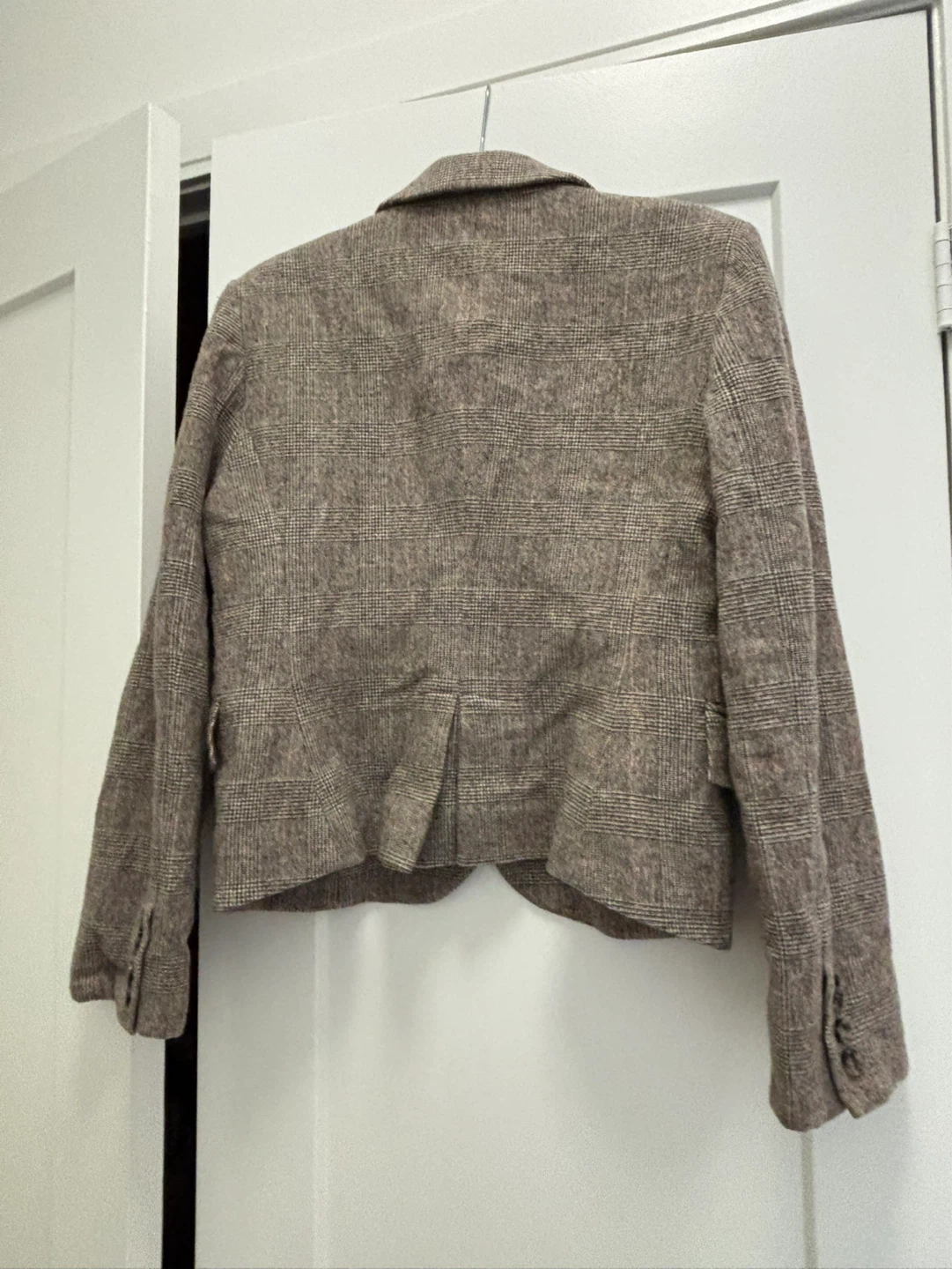 Holt Renfrew wool Plaid Blazer - Size 12 - photo 4