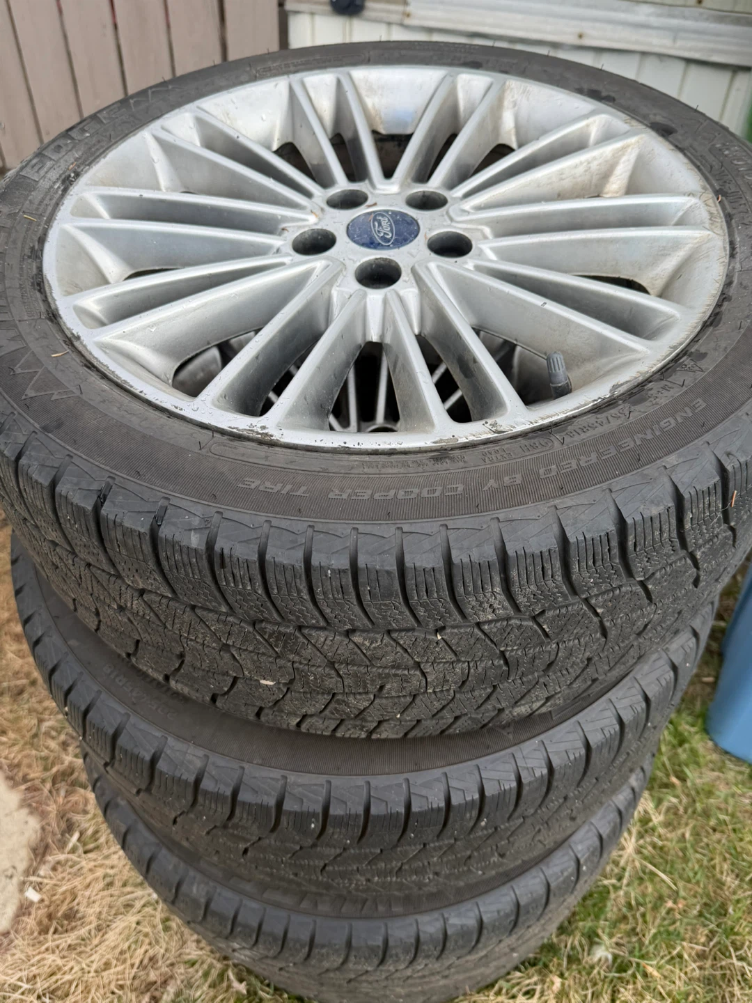 Set of 4 Cooper Winter Tires with Ford Rims - photo 3
