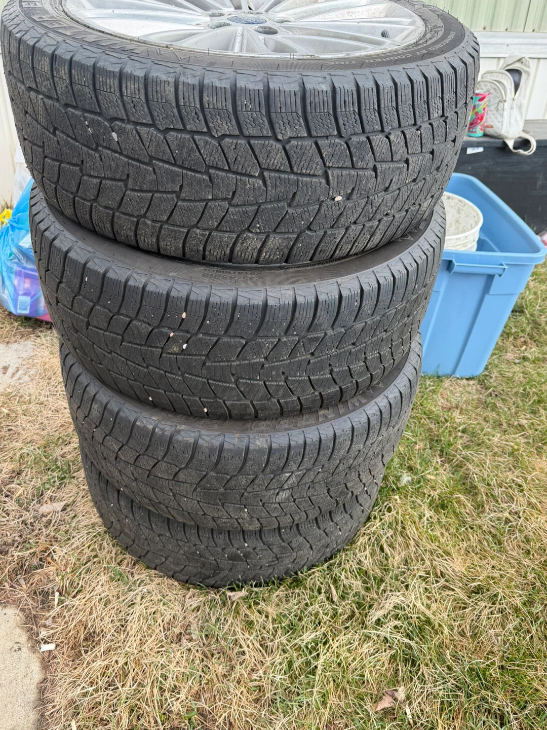Set of 4 Cooper Winter Tires with Ford Rims - photo 2