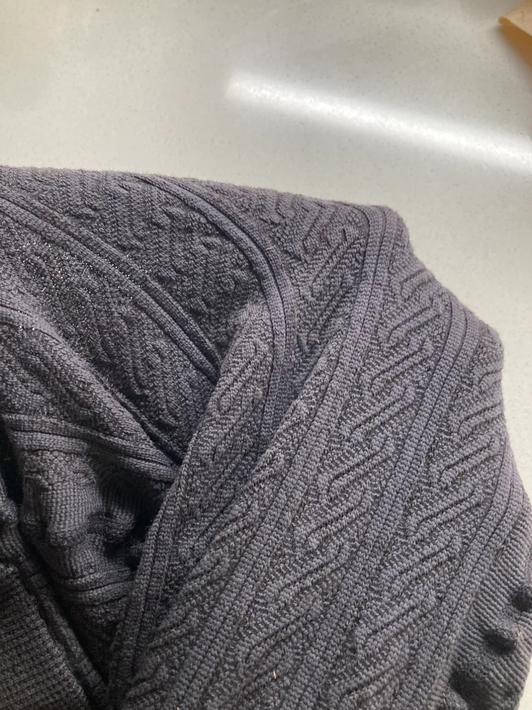 NEW Charcoal Grey Cable Knit Tights - photo 3