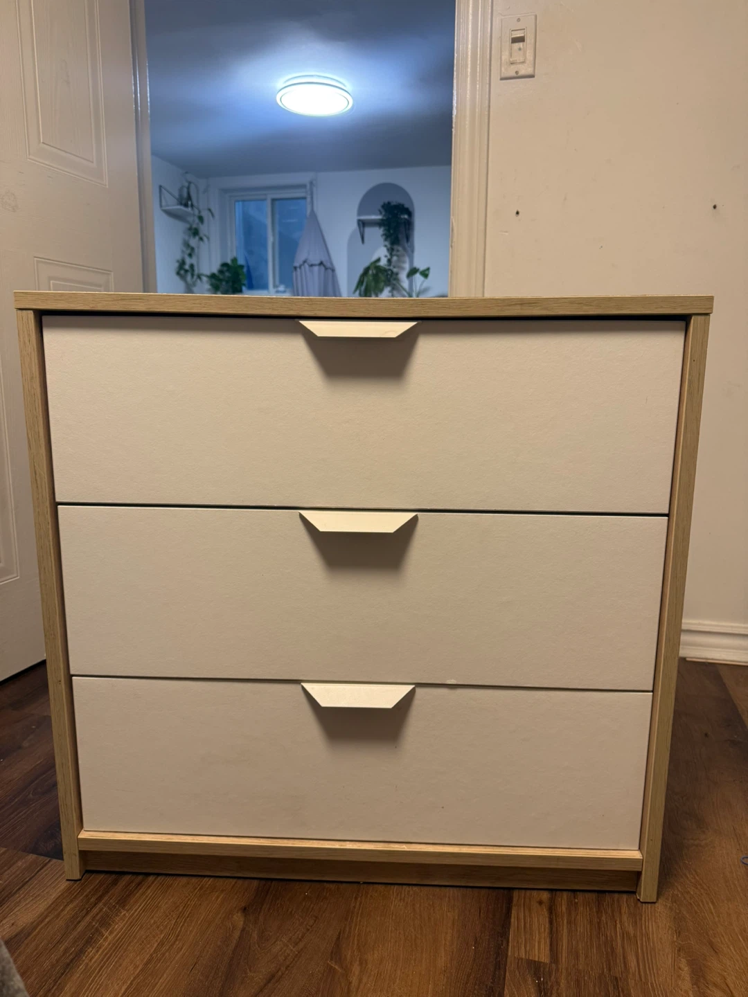 White 3-Drawer Dresser