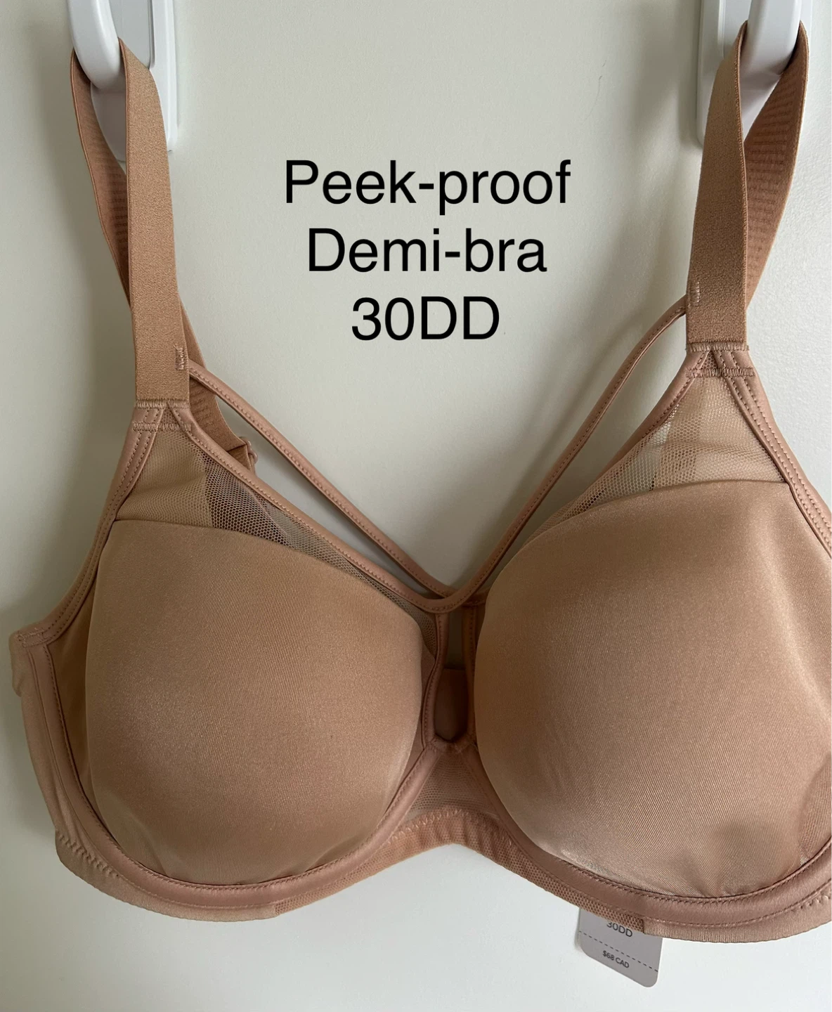 UNDERSTANCE Peek-Proof Flexwire Contour Demi Bra 30DD
