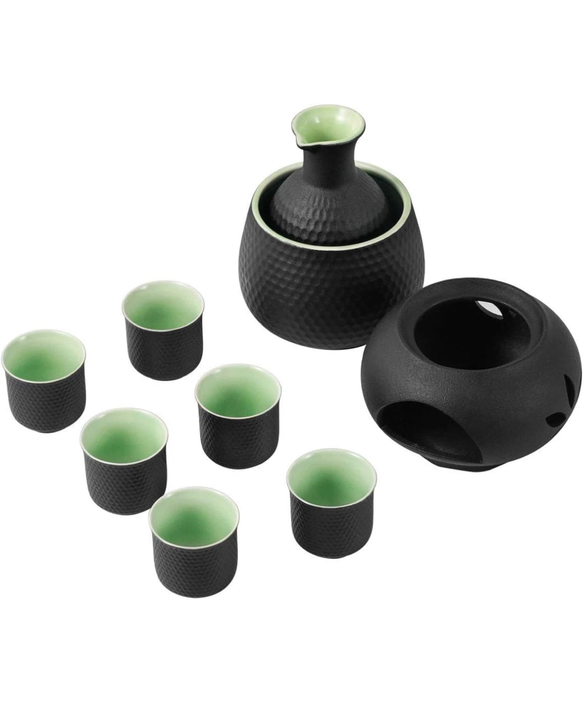 Ceramic Sake Set with Warmer - photo 5