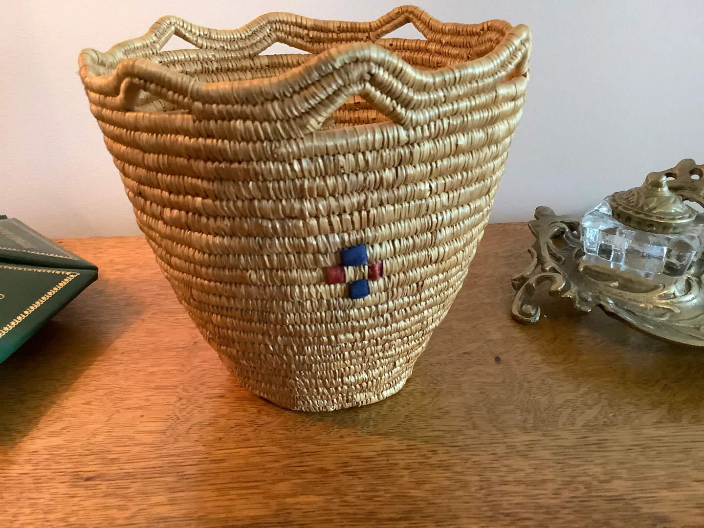 Inuit Hand Woven Grass Basket 🐞 - photo 4